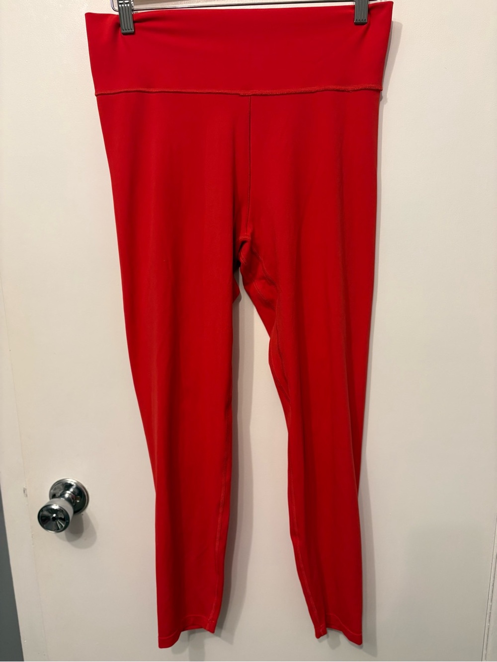 Adidas Women's High-Rise Red Active Leggings